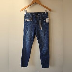 NWT, STS Blue, Emma Ankle Skinny Jeans, Dark Blue, Size 25